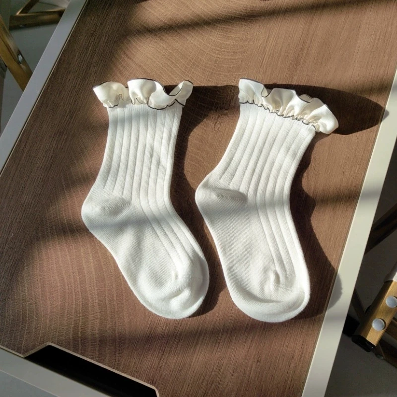 Детские носки, хлопковые носки-трубочки для новорожденных - Фотография_4