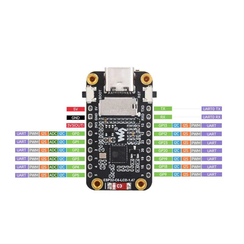 Waveshare esp32-c6 1 - Фотография_3