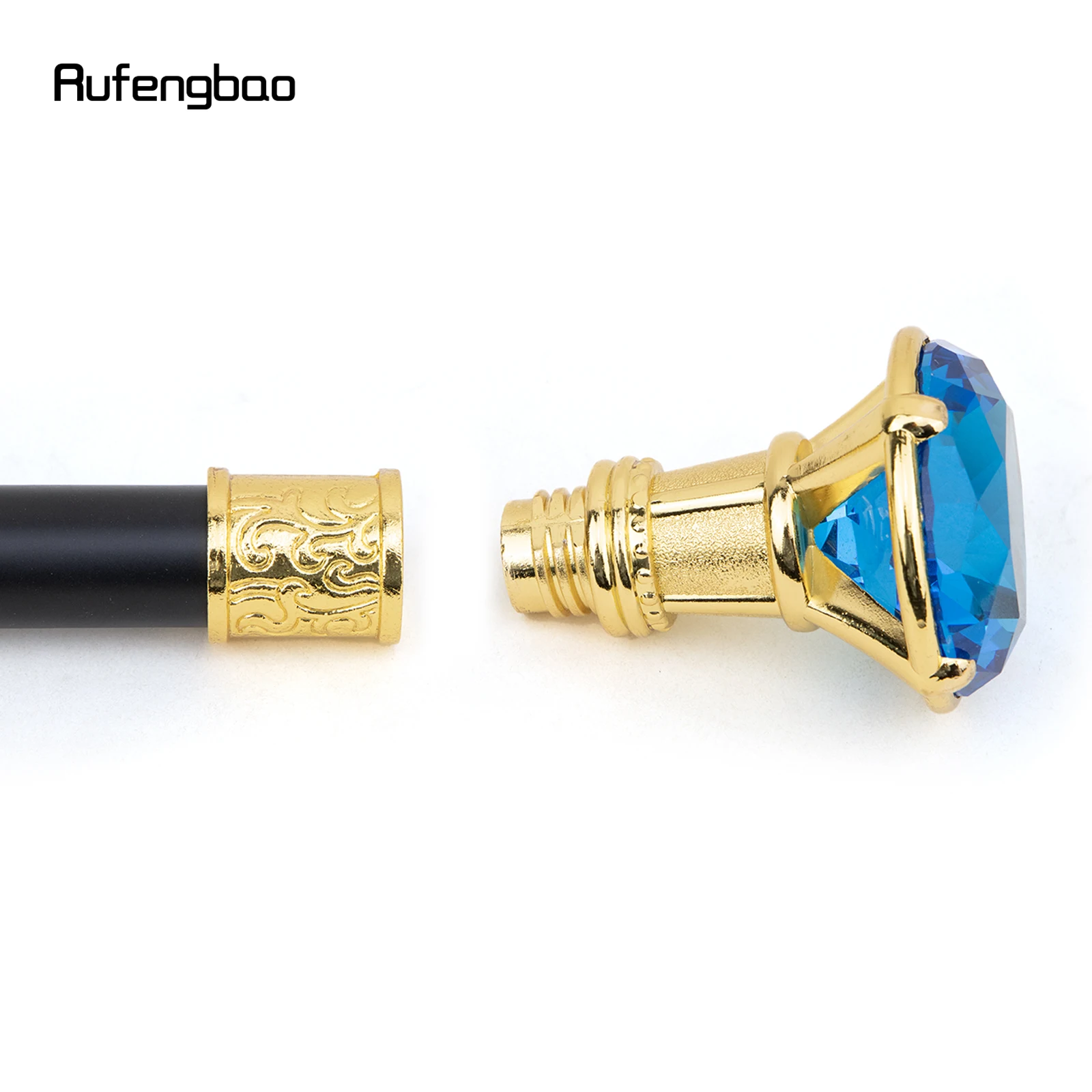 Золотая трость с синим бриллиантом - Фотография_5