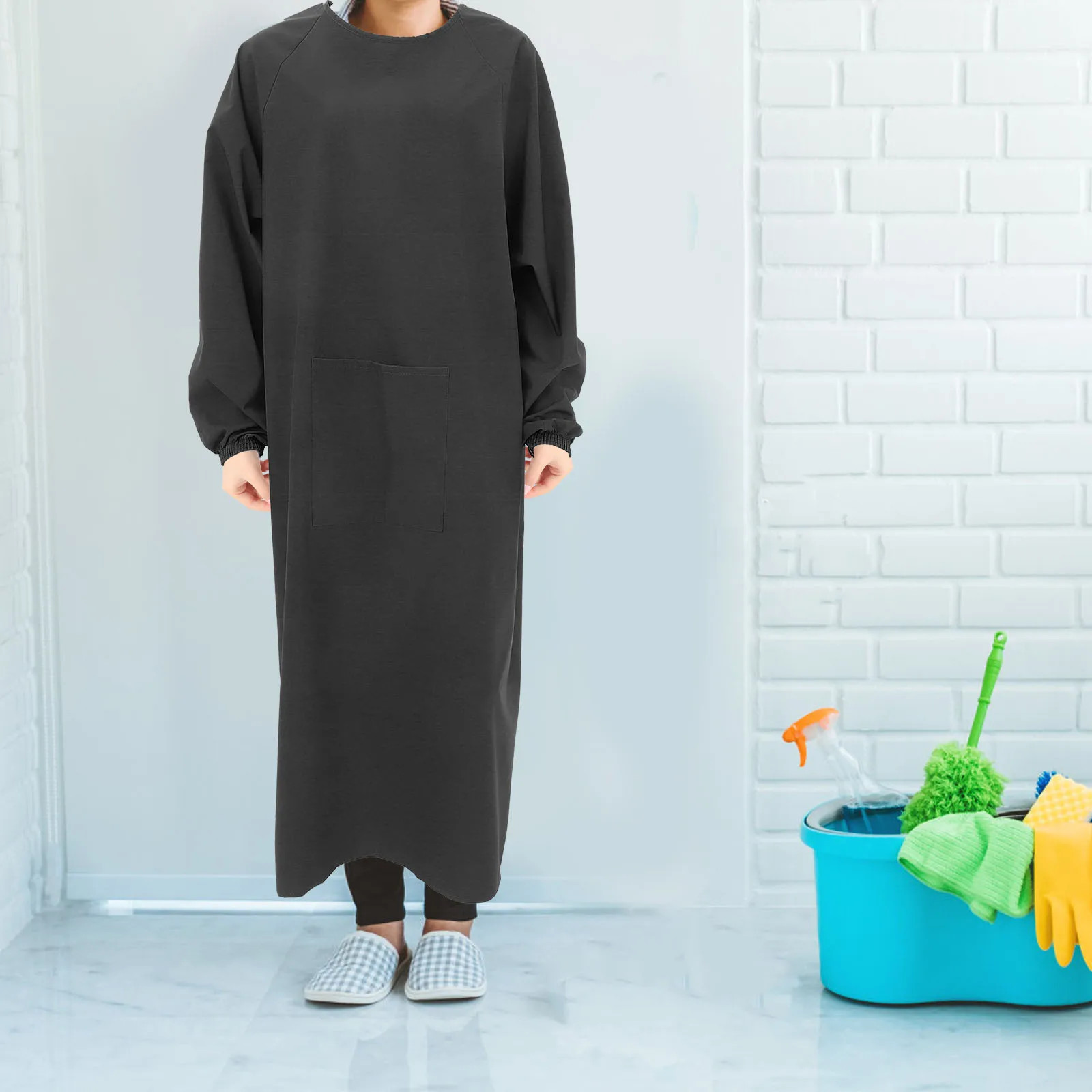 Водонепроницаемый и маслостойкий фартук от шеф-повара - Фотография_3