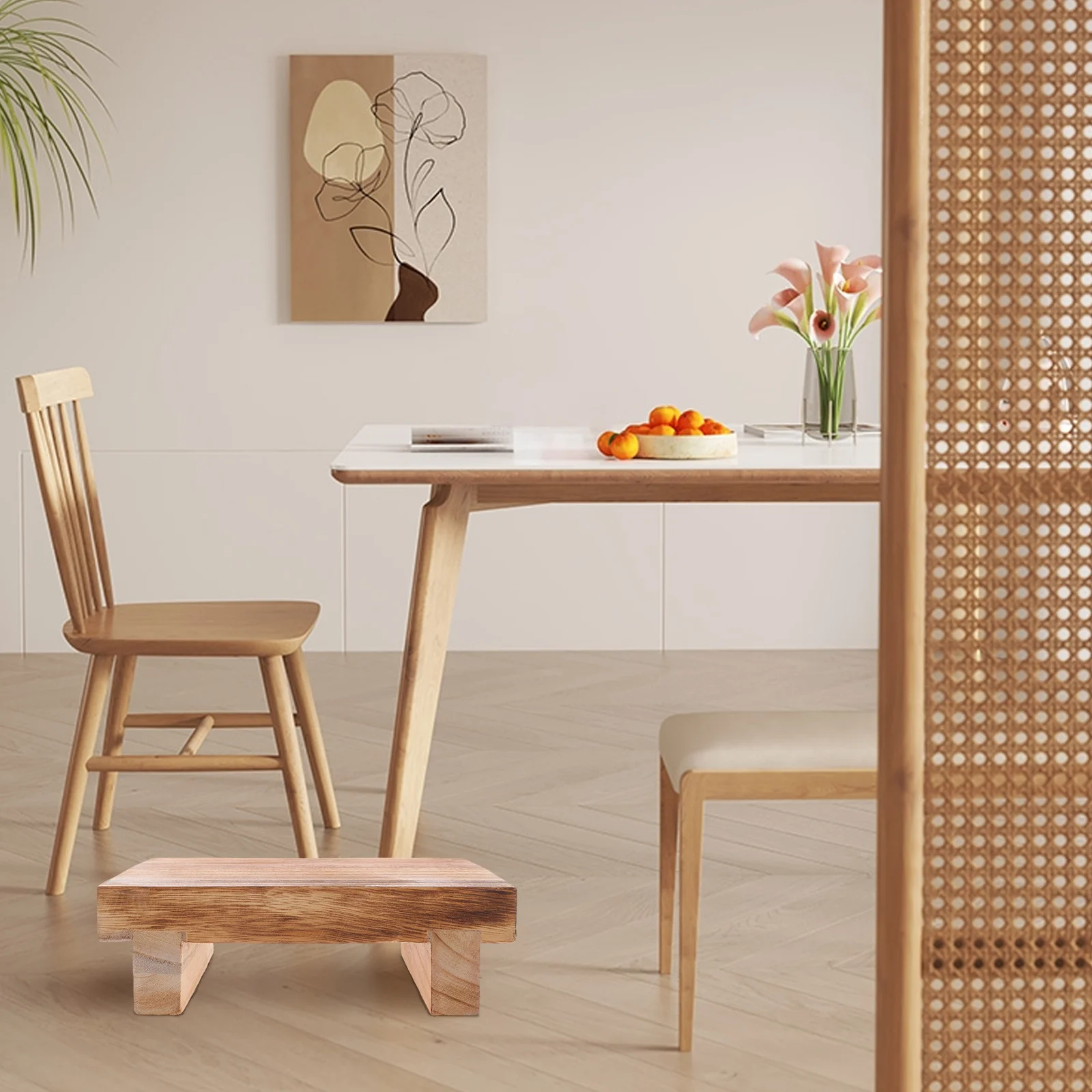 Эргономичная деревянная подставка для ног для пожилых людей - Фотография_3