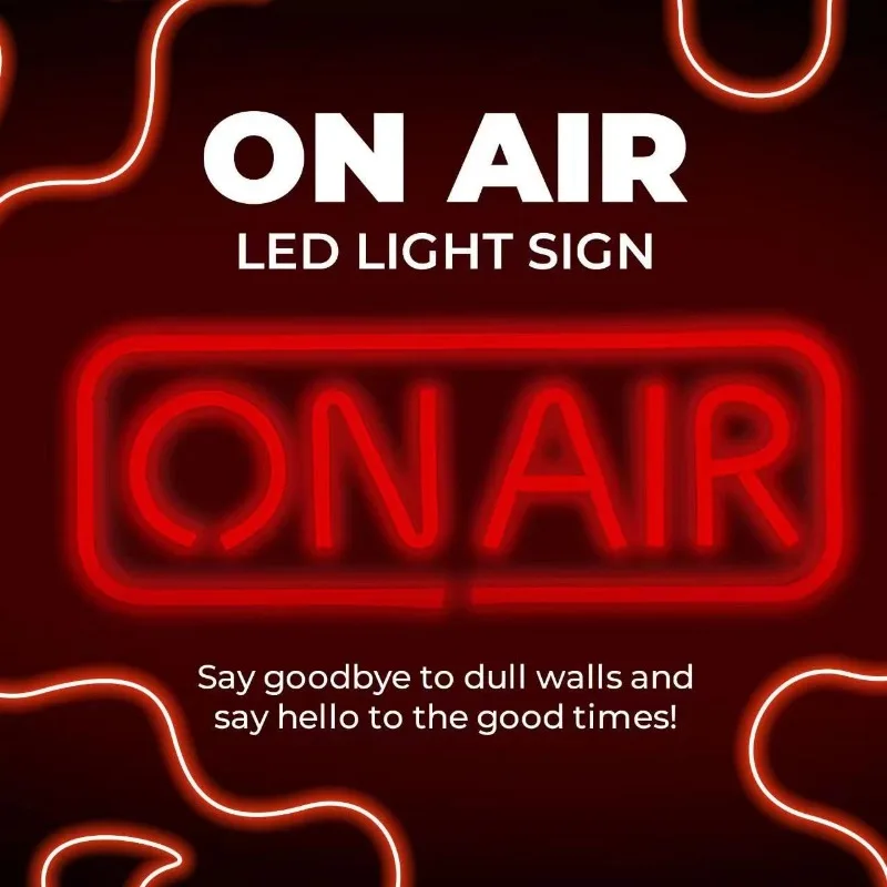 On air neon signs светодиодный studio live декоративное освещение - Фотография_5