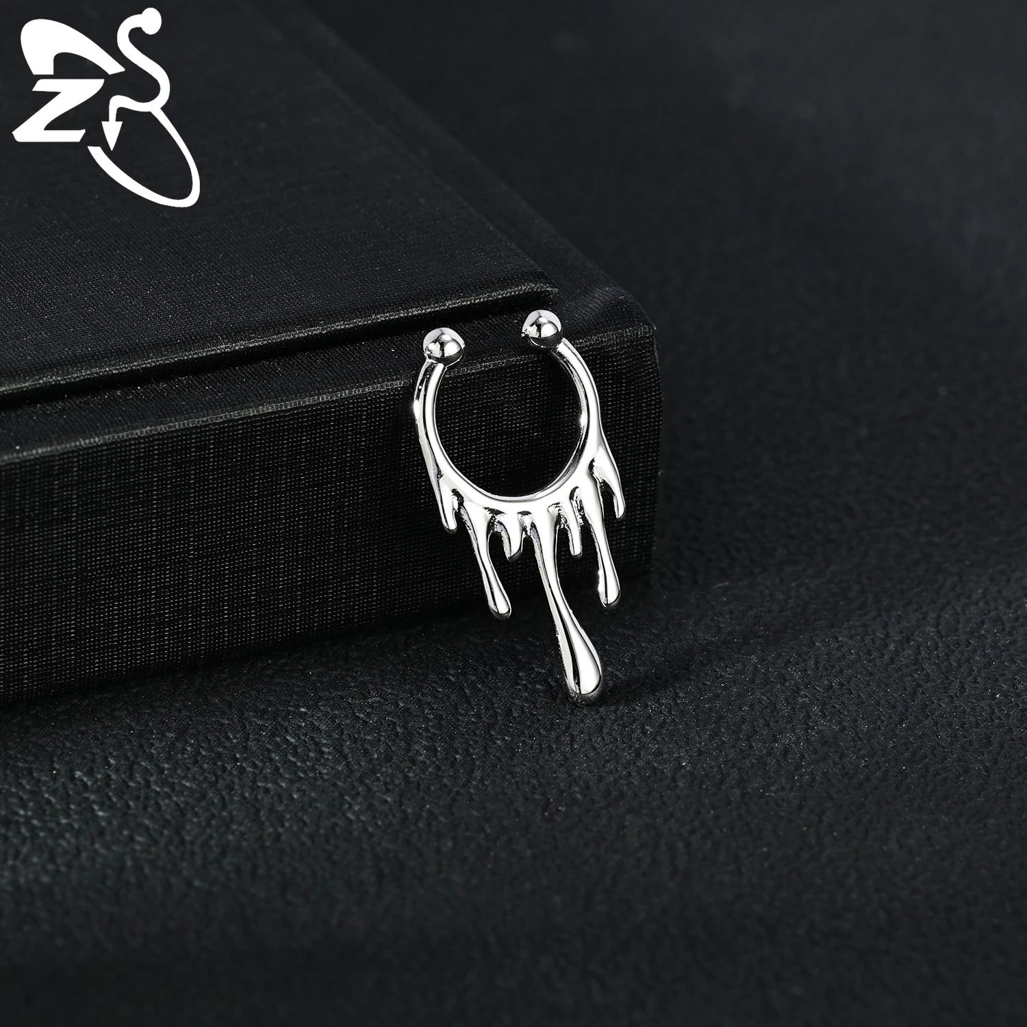 Кольцо zs для имитации перегородки в стиле панк для мужчин и женщин - Фотография_5