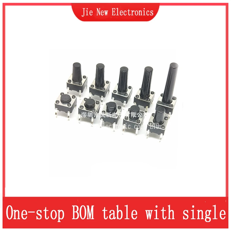 4pin 6*6 микро, тактовый кнопочный переключатель dip 6x6x4 - Фотография_2