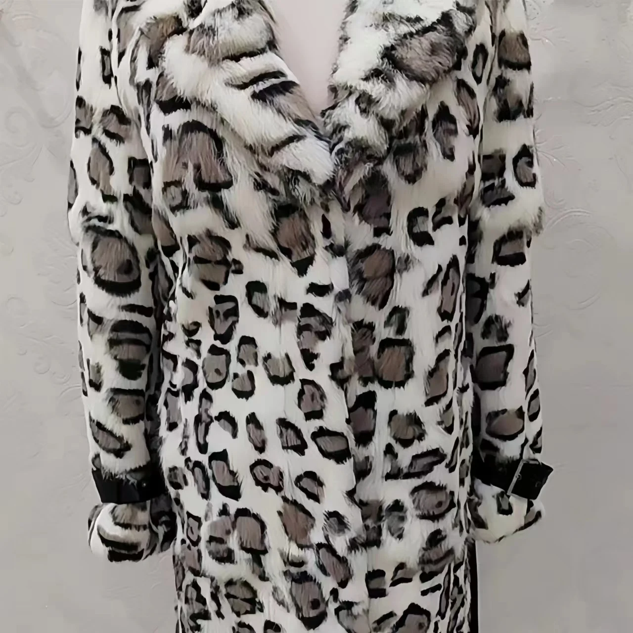 Шуба из натурального меха кролика для женщин - Фотография_5