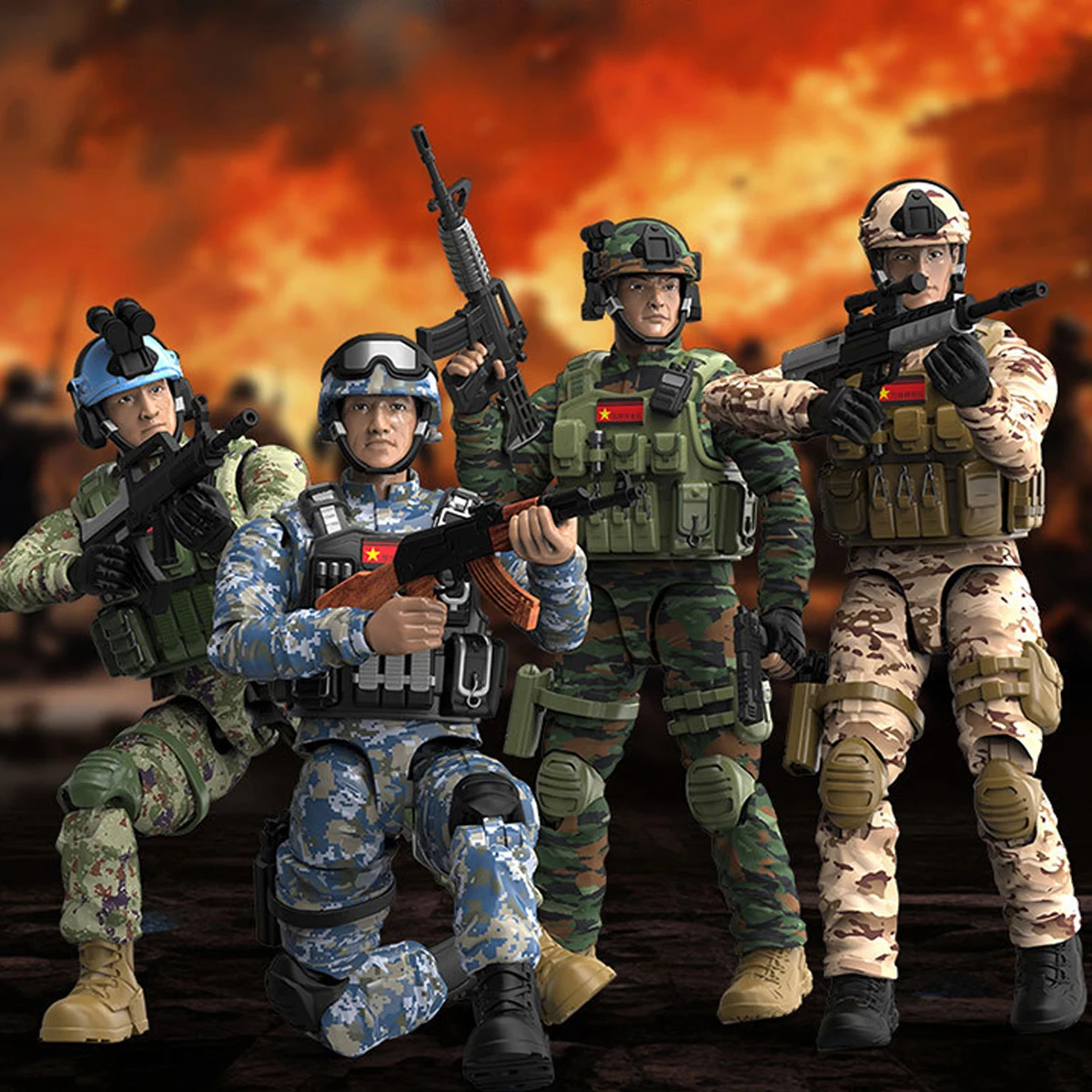 Новинка 1:9, подвижные тактические куклы - Фотография_2