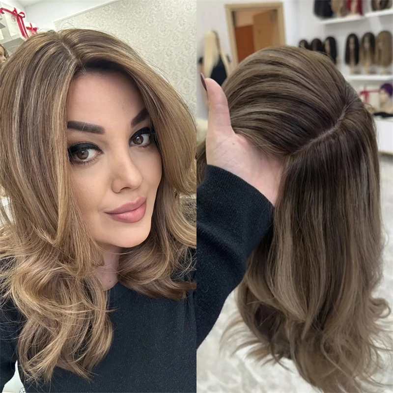 Ombre коричневый блондин синтетический - Фотография_2