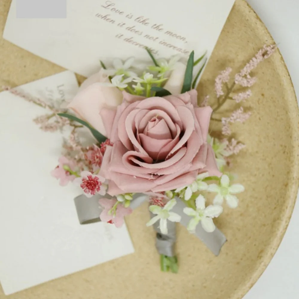 Бутоньерка для жениха и корсажа для невесты - Фотография_5