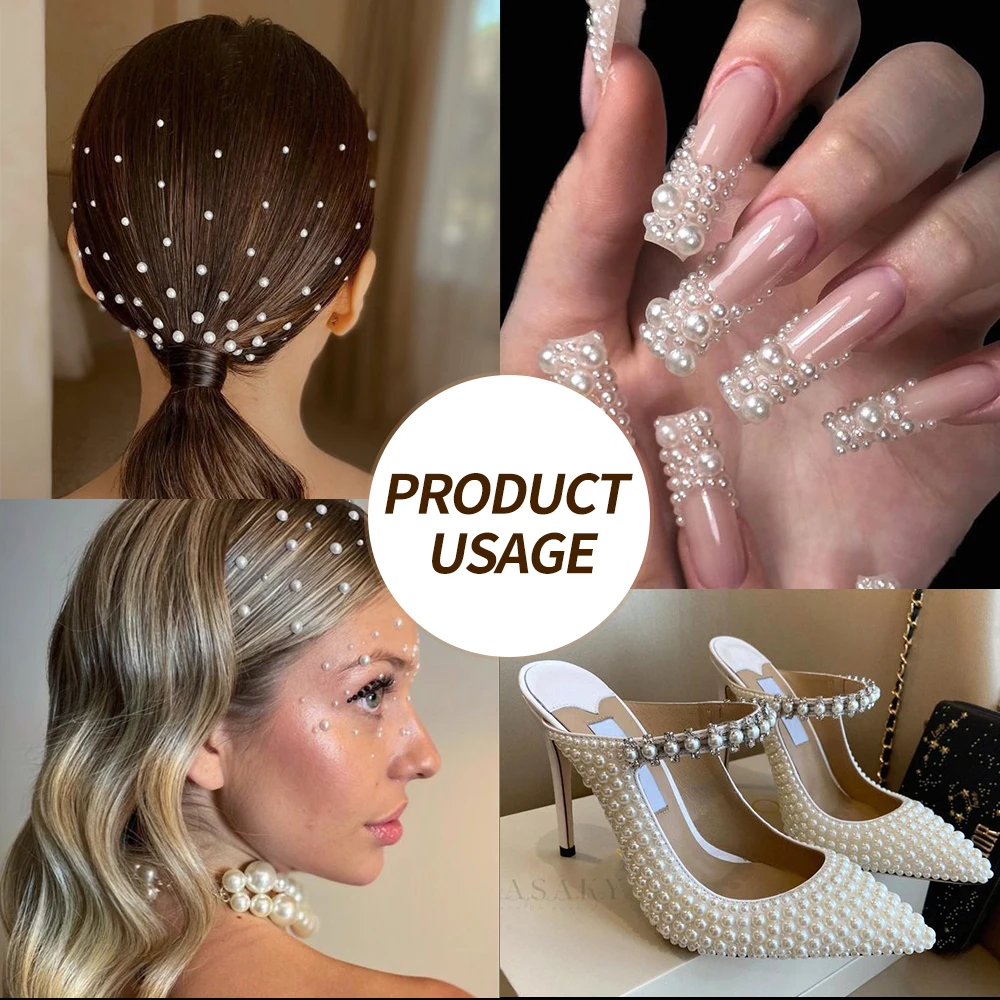 12 сеток, полукруглые жемчужные бусины - Фотография_5