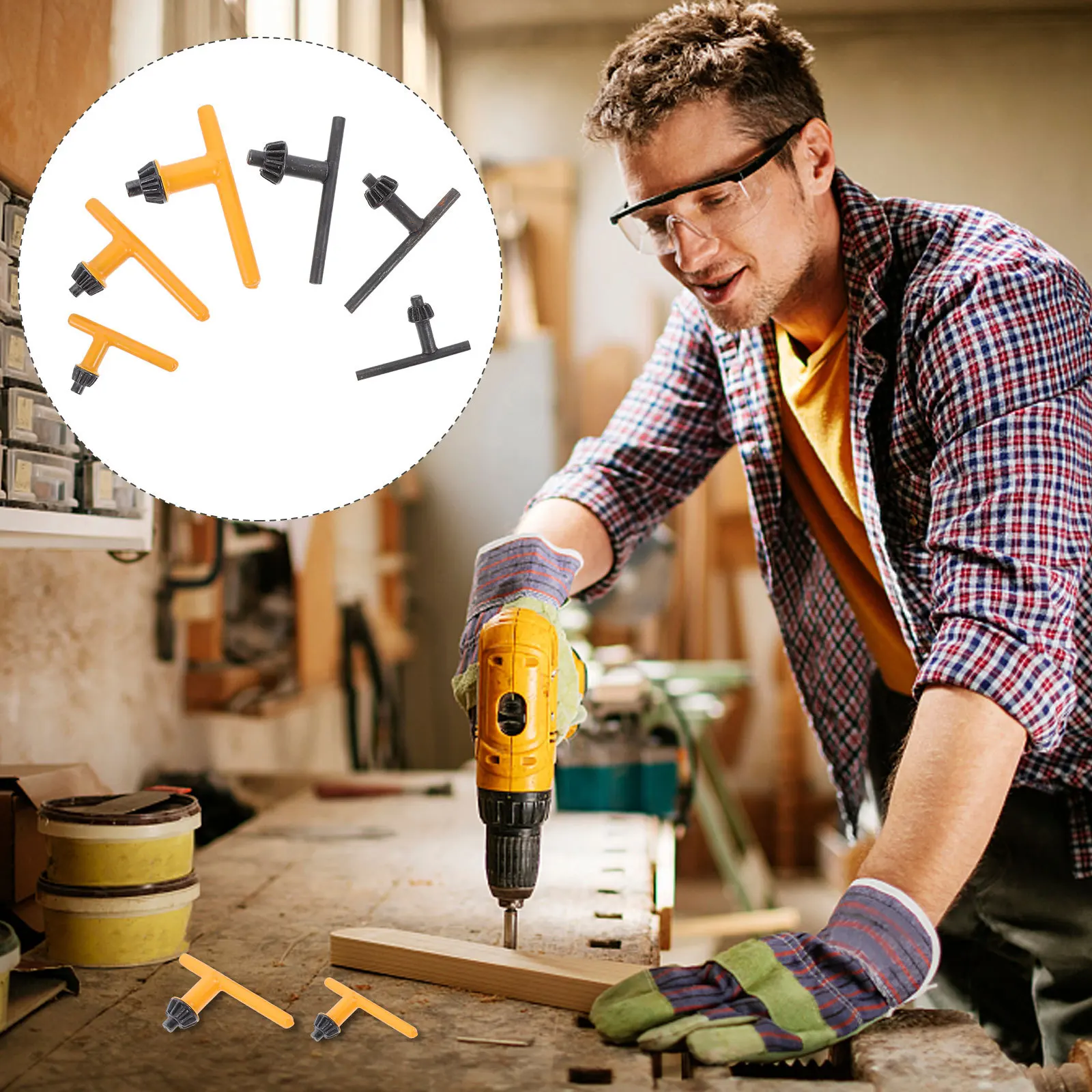 Практичный набор ключей для электрического сверлильного патрона