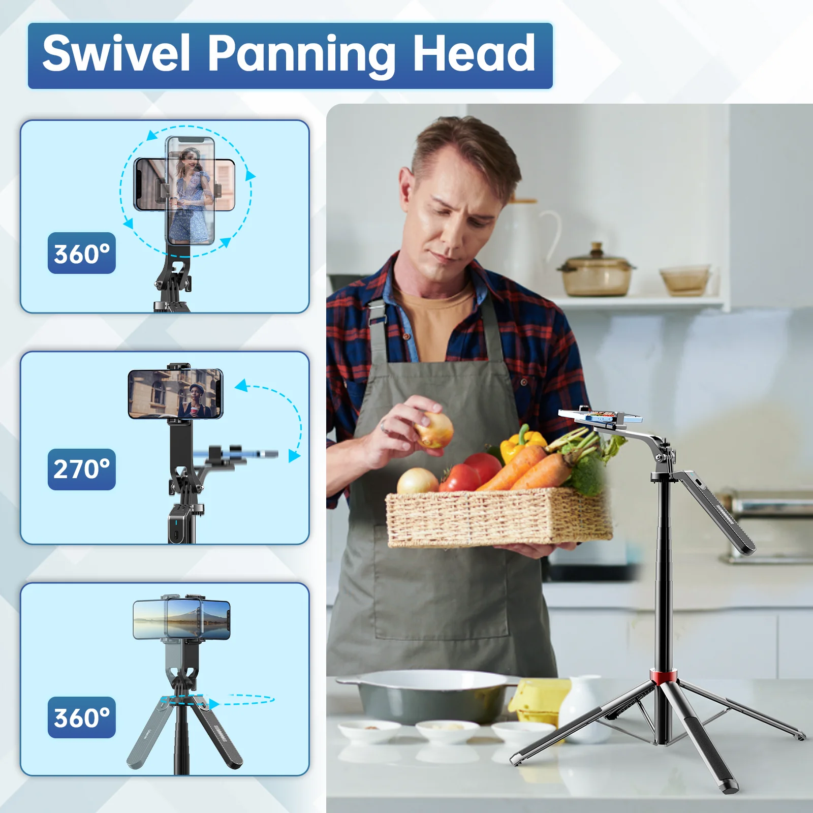 Ulanzi ma09 штатив для селфи-палки длиной 1 - Фотография_5