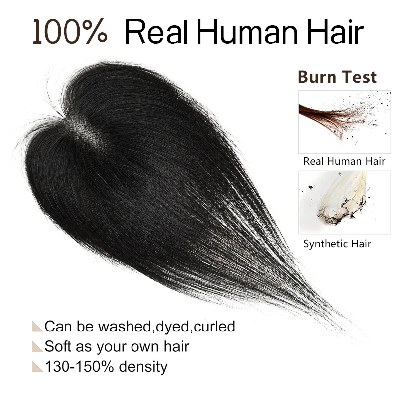 100% человеческие волосы 7x10 см - Фотография_5