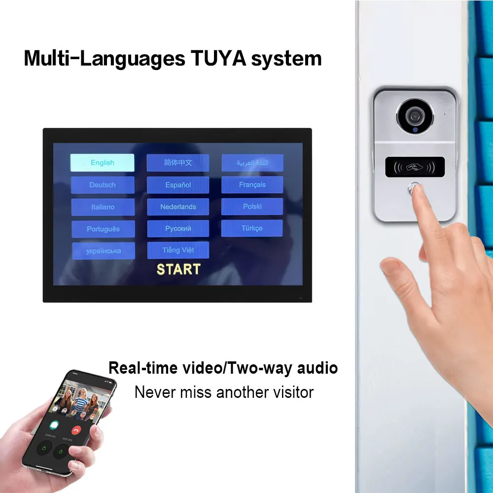 Hd 7-дюймовый жк-монитор wifi tuya - Фотография_3