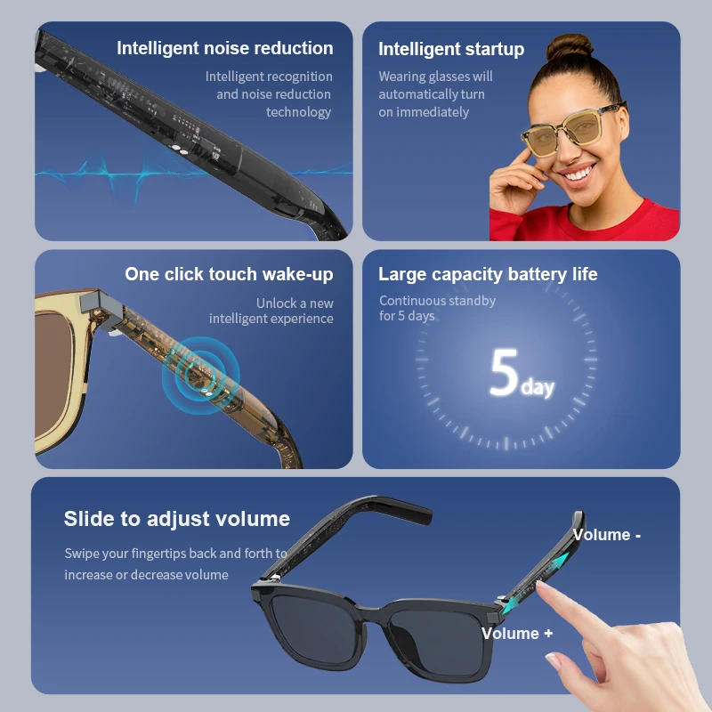 G06 умные очки bluetooth солнцезащитные - Фотография_4