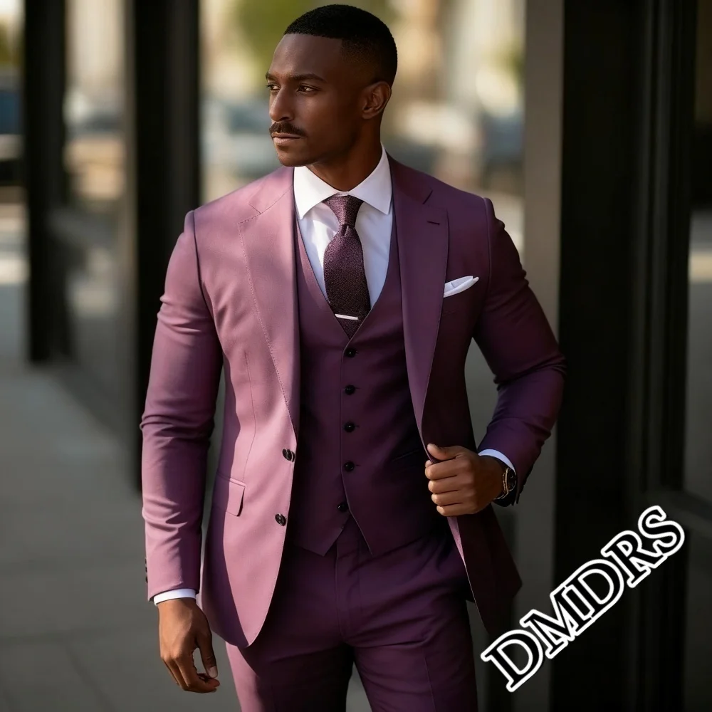 Популярный мужской свадебный костюм из 3 предметов