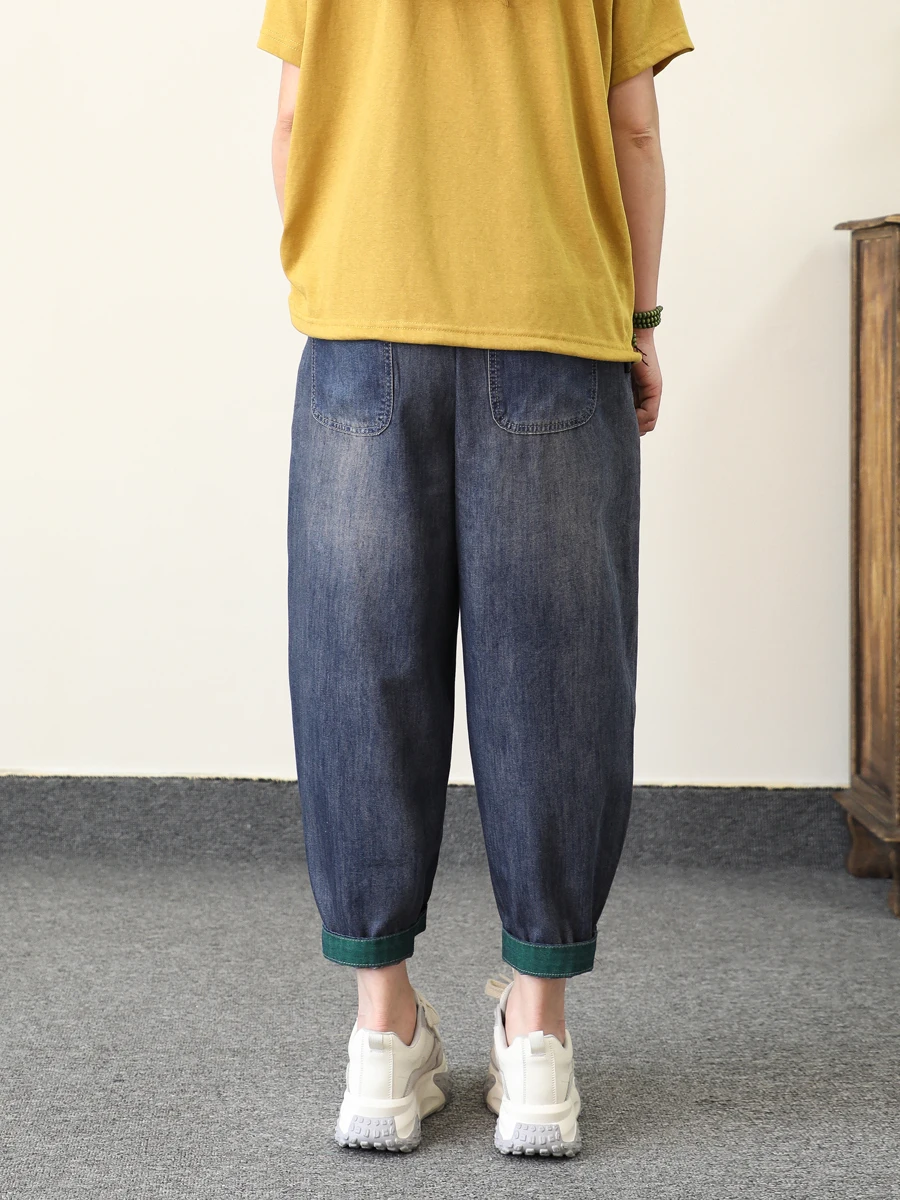 Мультяшные джинсы с надписью микки - Фотография_5