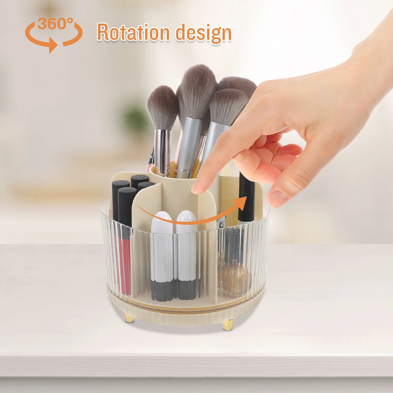 Вращающийся держатель для кистей для макияжа - Фотография_5