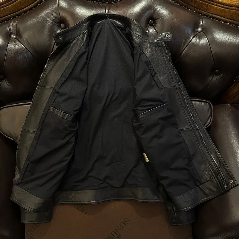 Воротник-стойка из натуральной кожи - Фотография_4