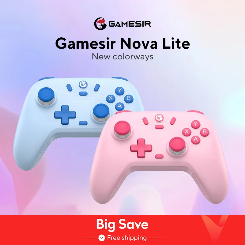 Беспроводной контроллер геймпада gamesir nova lite с bluetooth