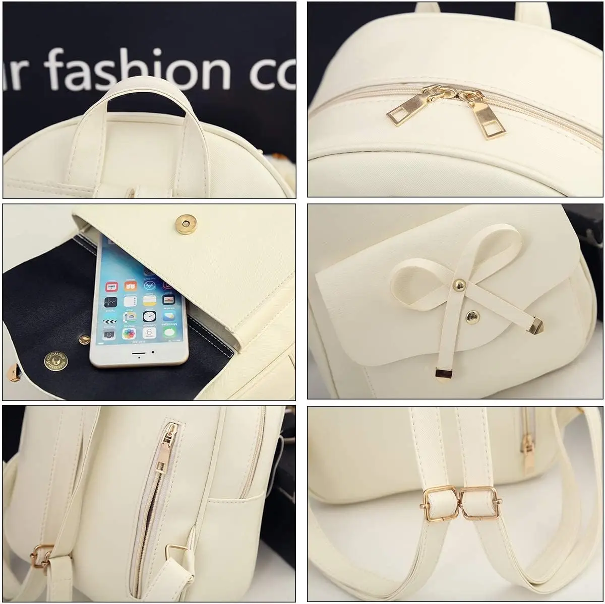 Мини-рюкзак zgwj для женщин — комплект из 3 предметов - Фотография_5