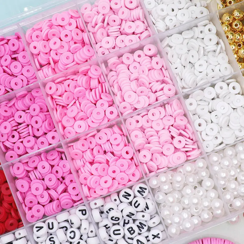 Набор глиняных бусин на день святого валентина - Фотография_3