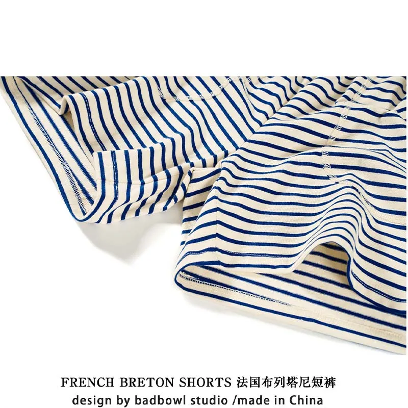 Мужские укороченные брюки свободного покроя из 100% хлопка в стиле ретро - Фотография_5