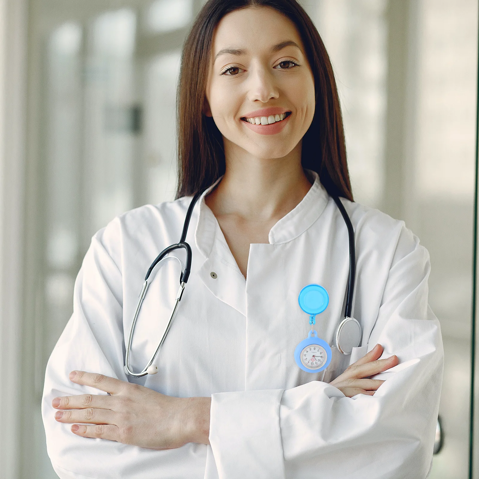 Голубой значок медсестры