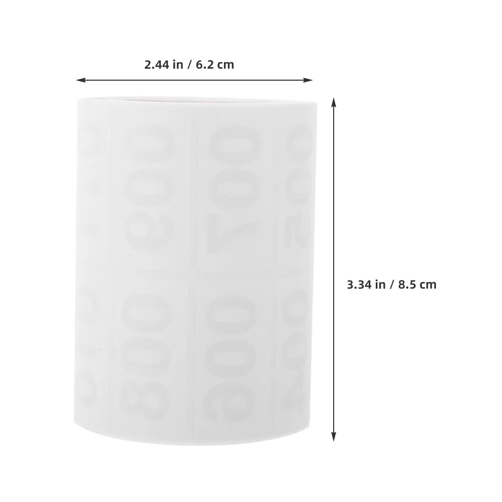 2 рулона, наклейки с собственными номерами - Фотография_2