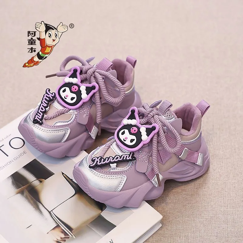 Спортивная обувь для девочек и детей с плюшевым рисунком куроми - Фотография_3