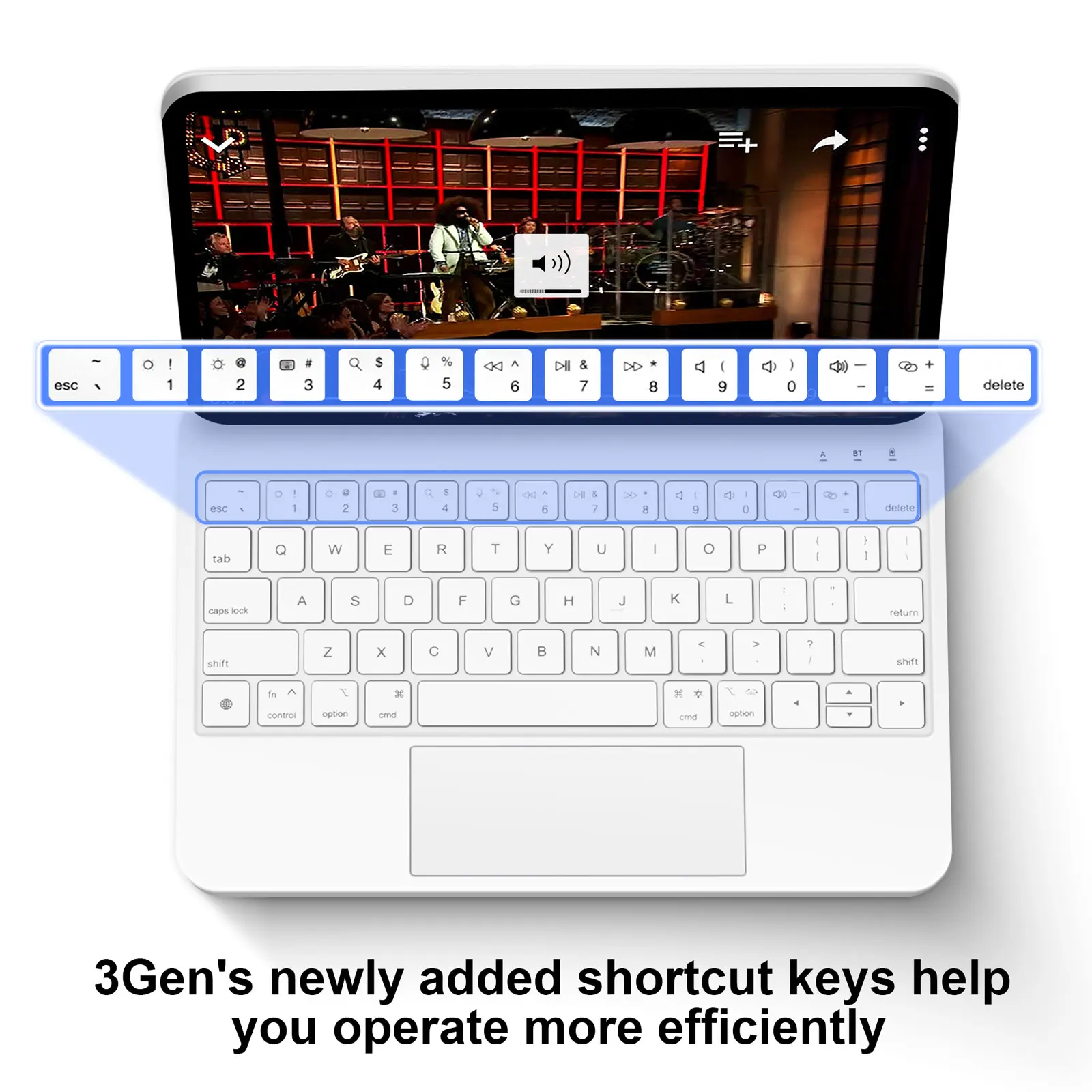 Goojodoq magic keyboard для ipad pro 11 2024 air 4 air 5 air 6 для ipad 12 - Фотография_4