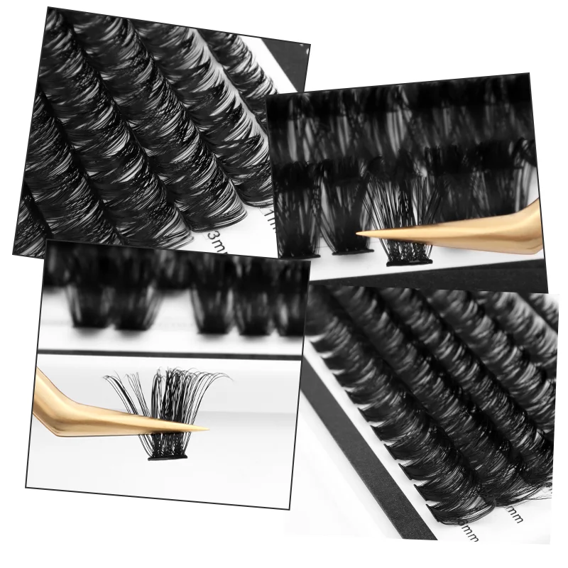 Пушистые кластерные ресницы 80d и 100d - Фотография_5