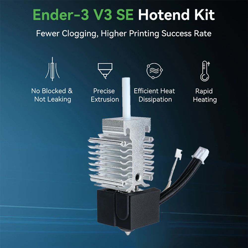 Комплект creality ender-3 v3 se hotend включает сопло из медного сплава - Фотография_2