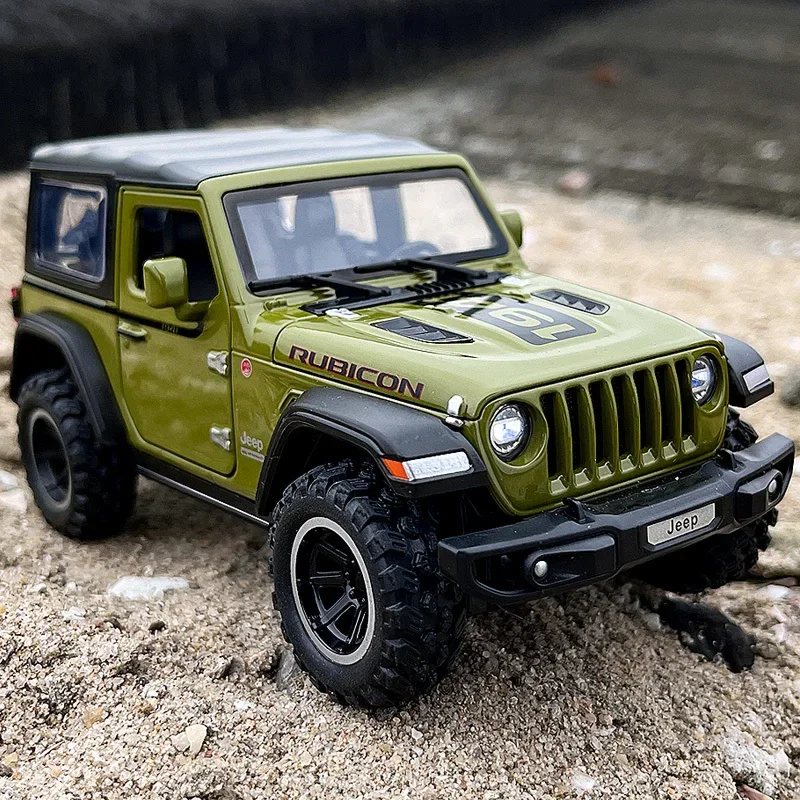 1:32 jeeps wrangler rubicon внедорожная модель автомобиля из сплава