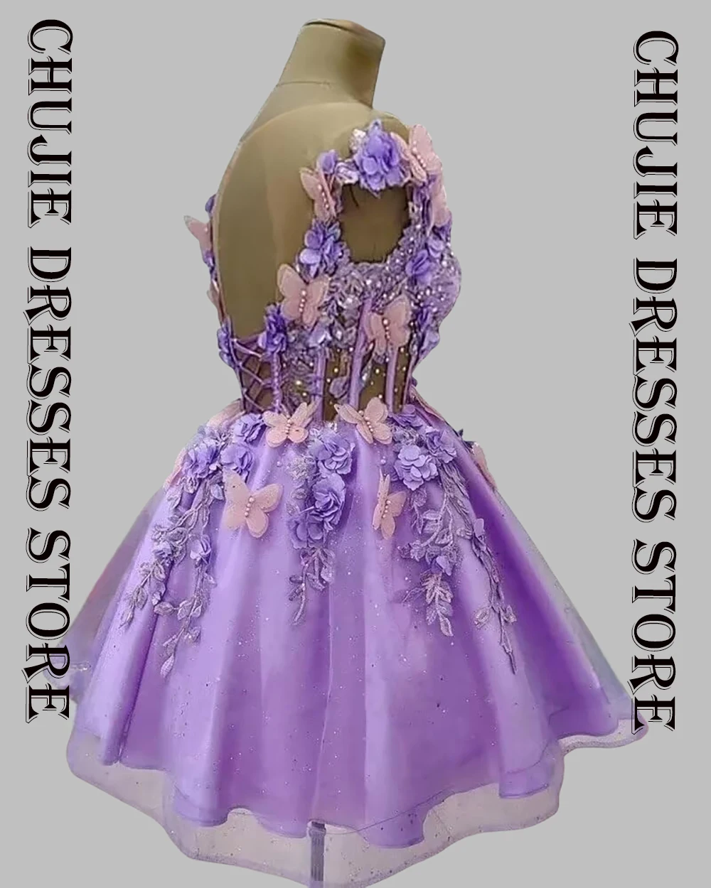 Блестящее тюлевое платье принцессы для выпускного вечера - Фотография_2