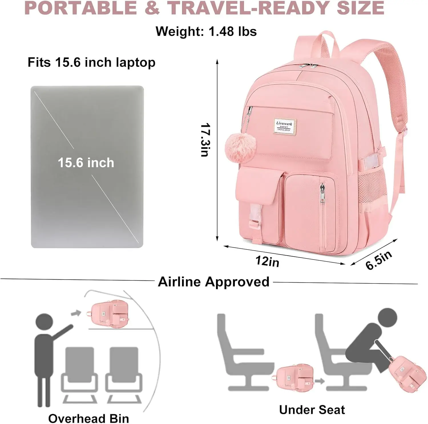 Рюкзак для ноутбука для женщин - Фотография_3