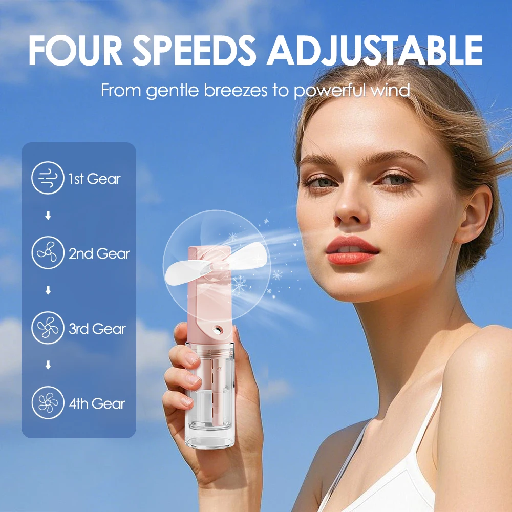 Ручной портативный вентилятор-увлажнитель - Фотография_2