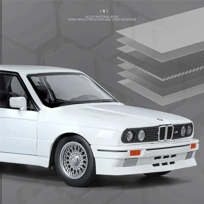 1:24 1988, модель спортивного автомобиля из сплава bmw m3 e30 - Фотография_2