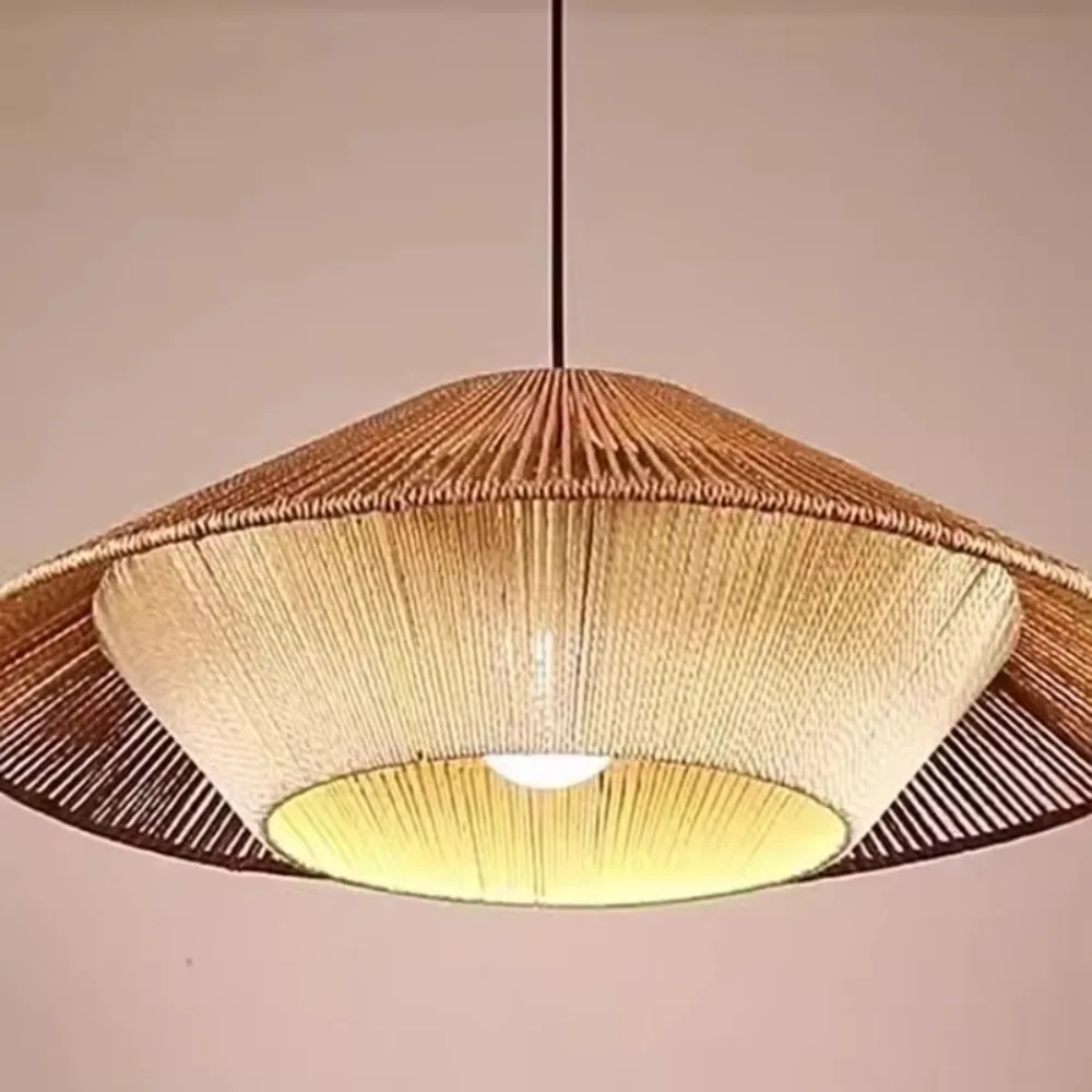 Люстра из ротанга ручной работы - Фотография_4