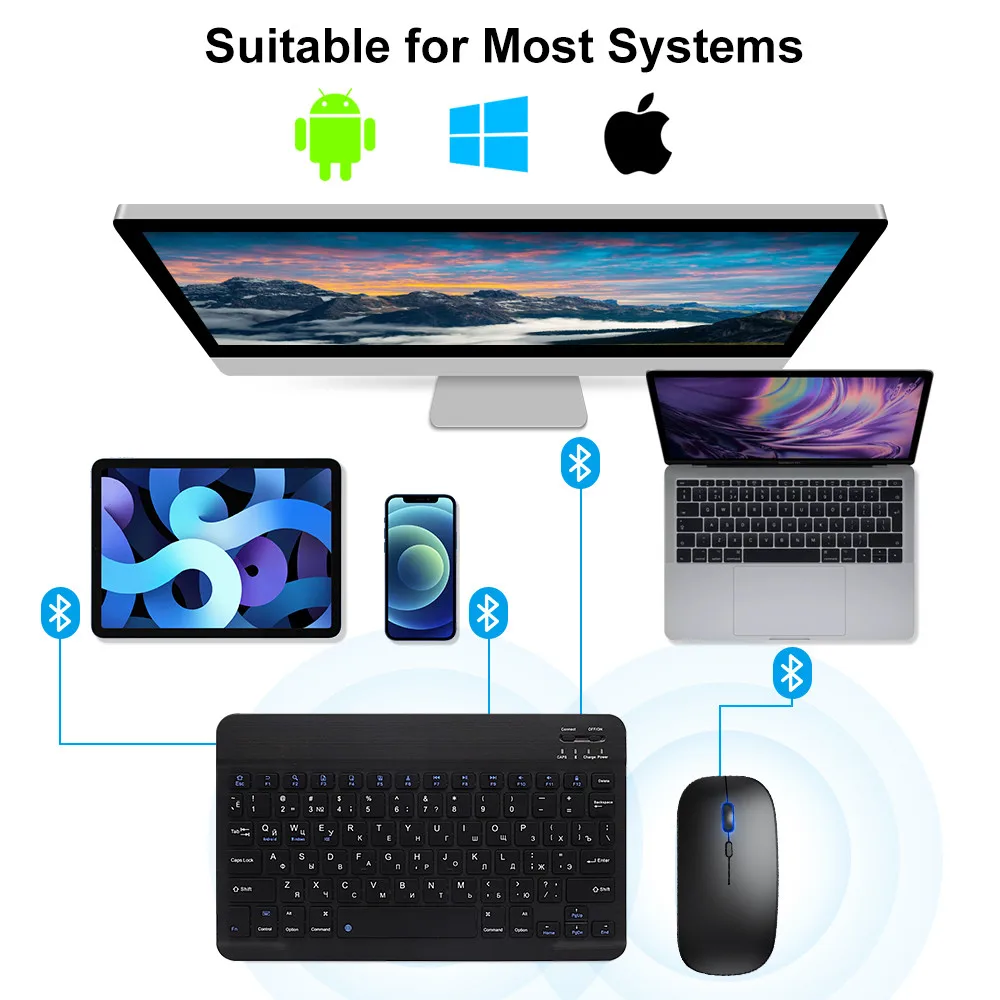 Беспроводная bluetooth клавиатура - Фотография_3