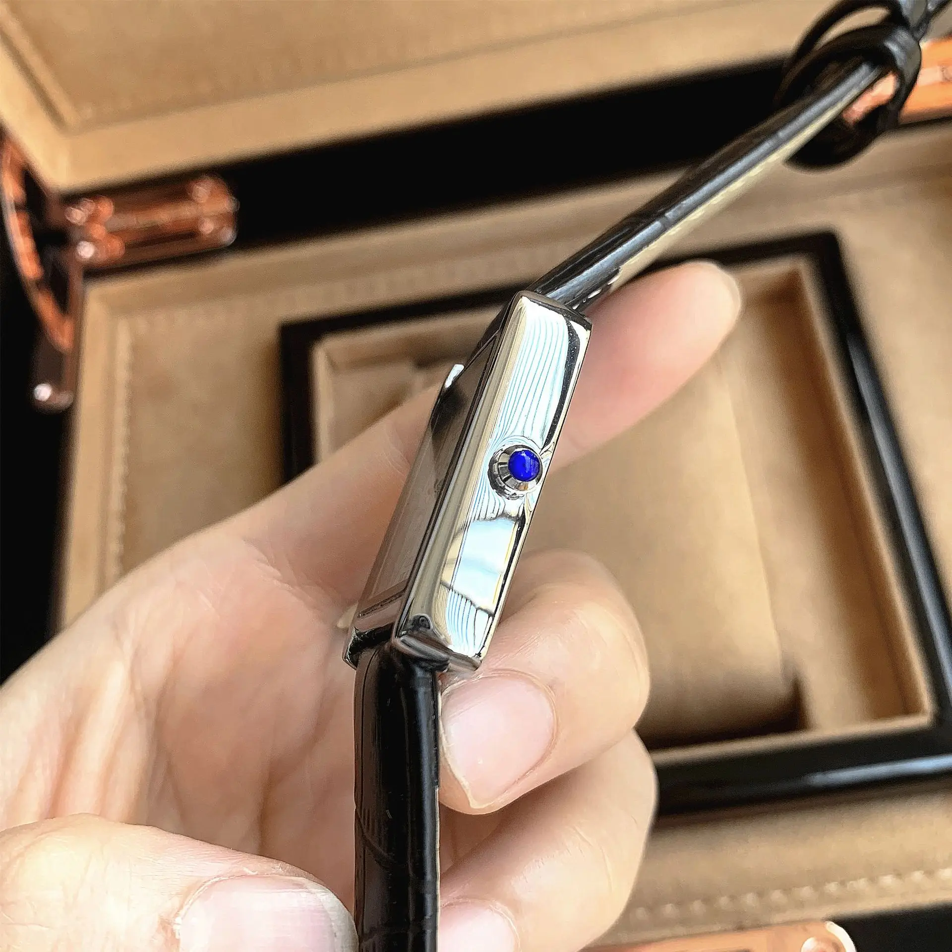 Мужские часы, деловые ретро классические часы с календарем - Фотография_6