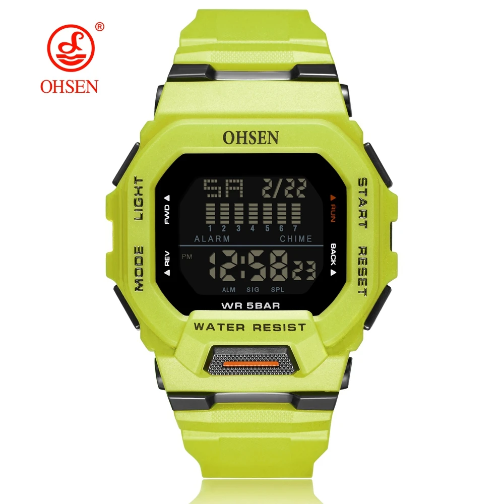 Модные мужские цифровые часы ohsen