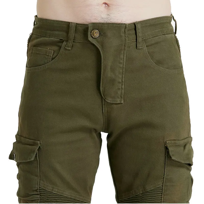 Новые мотоциклетные черные мужские модные брюки - Фотография_4