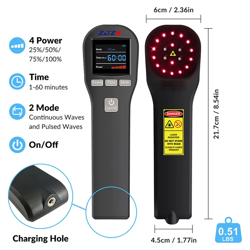 Инфракрасное лазерное терапевтическое устройство 880 мвт - Фотография_5