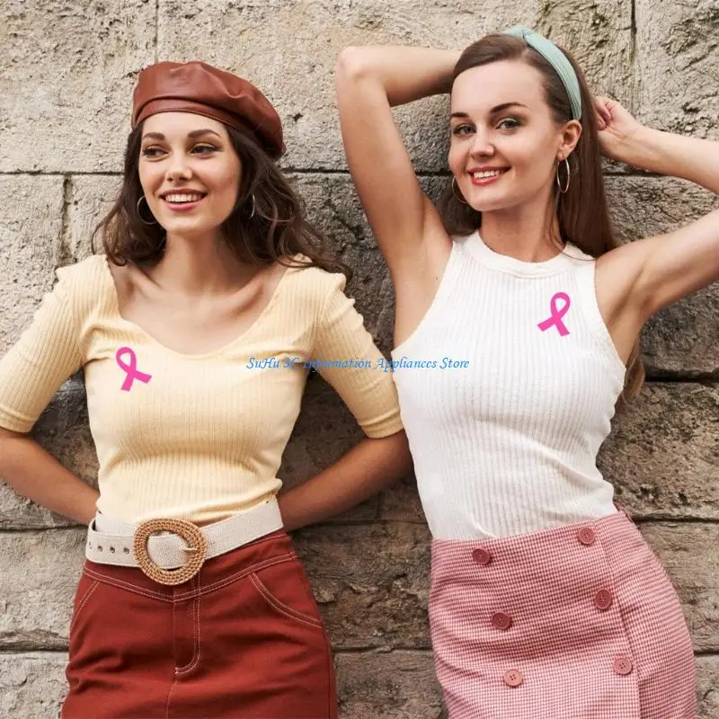 Розовая наклейка на ленте - Фотография_3