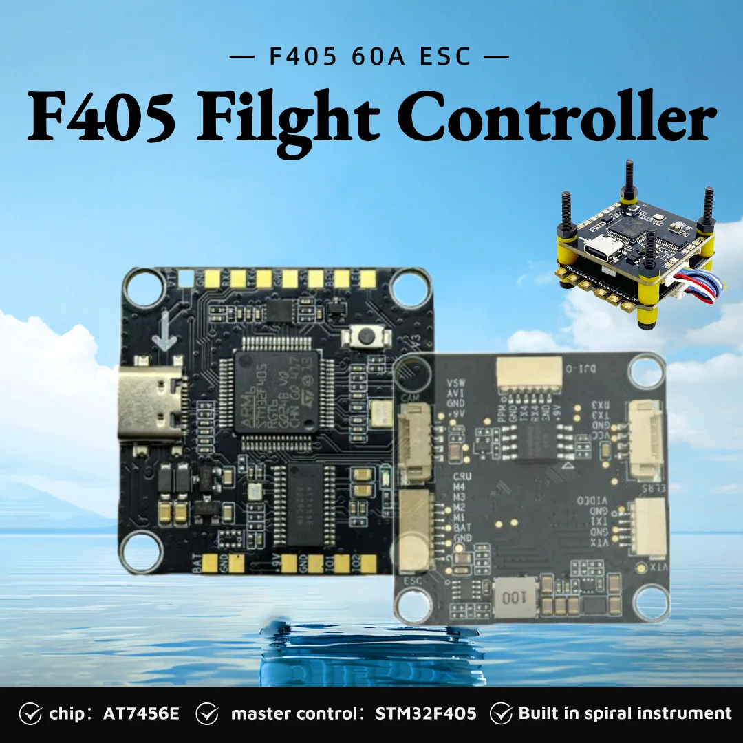 Slonwake f405 фильтр-контроллер f4 v3s plus fc + 60a 4в1 esc стоки 30