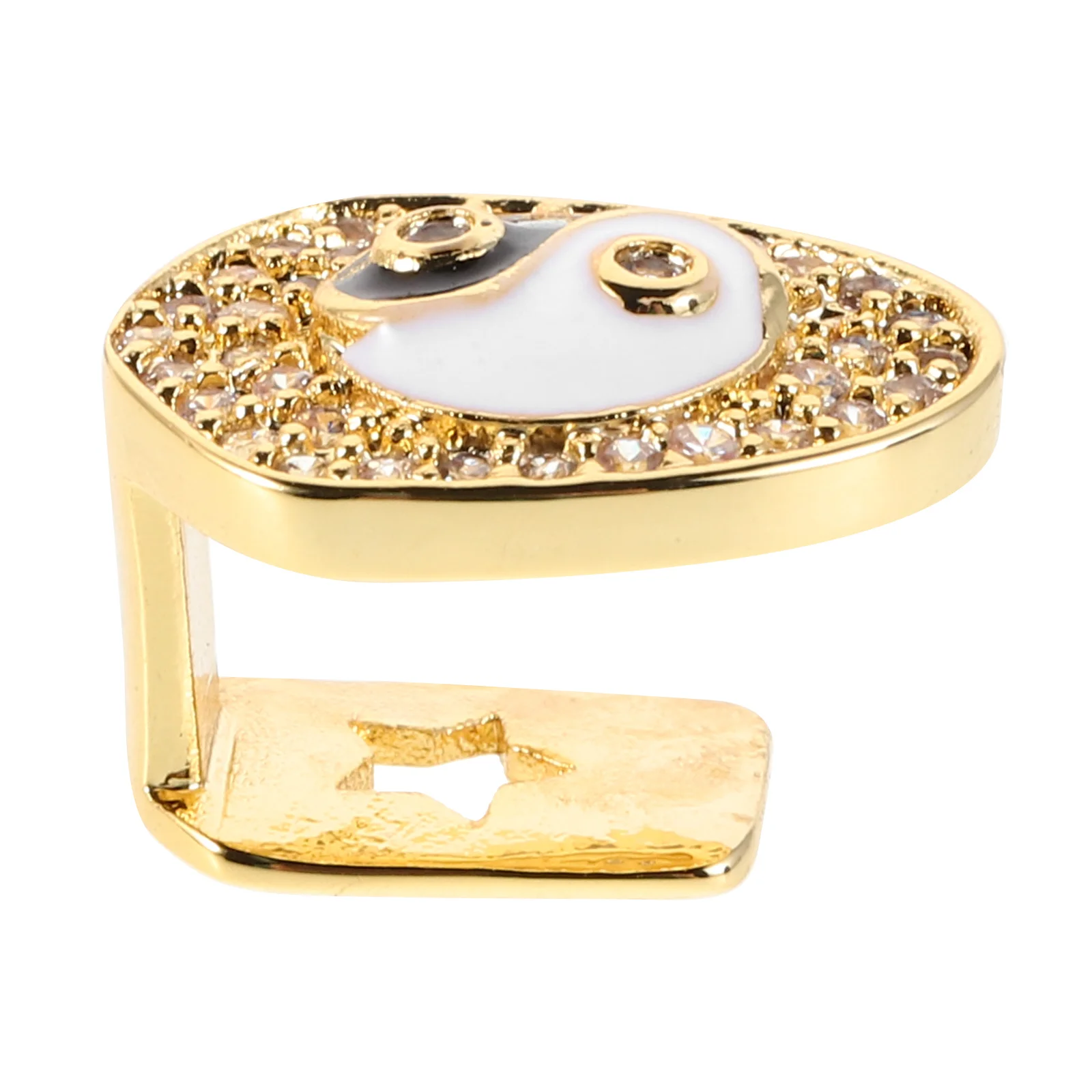 Модная зубная кепка bagua с медным кристаллом