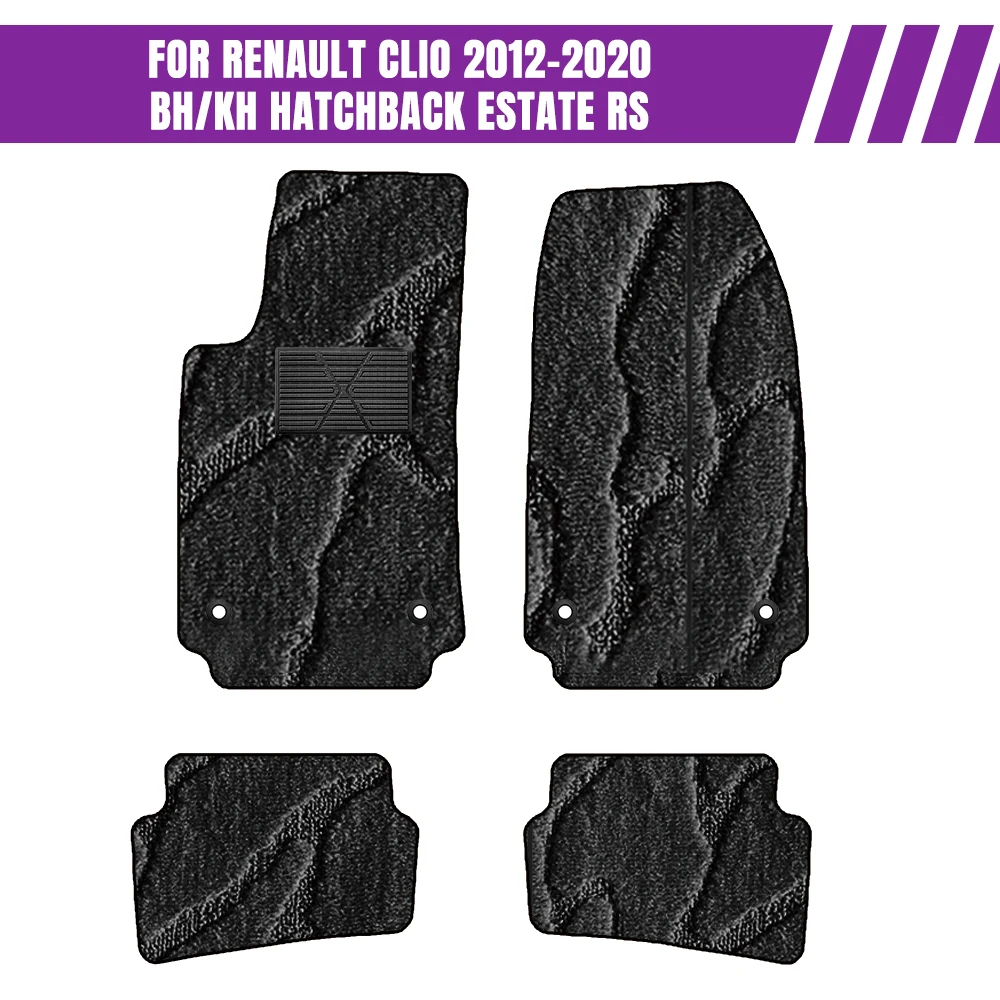 Автомобильные коврики для renault clio 2012-2020 bh/kh hatchback estate rs
