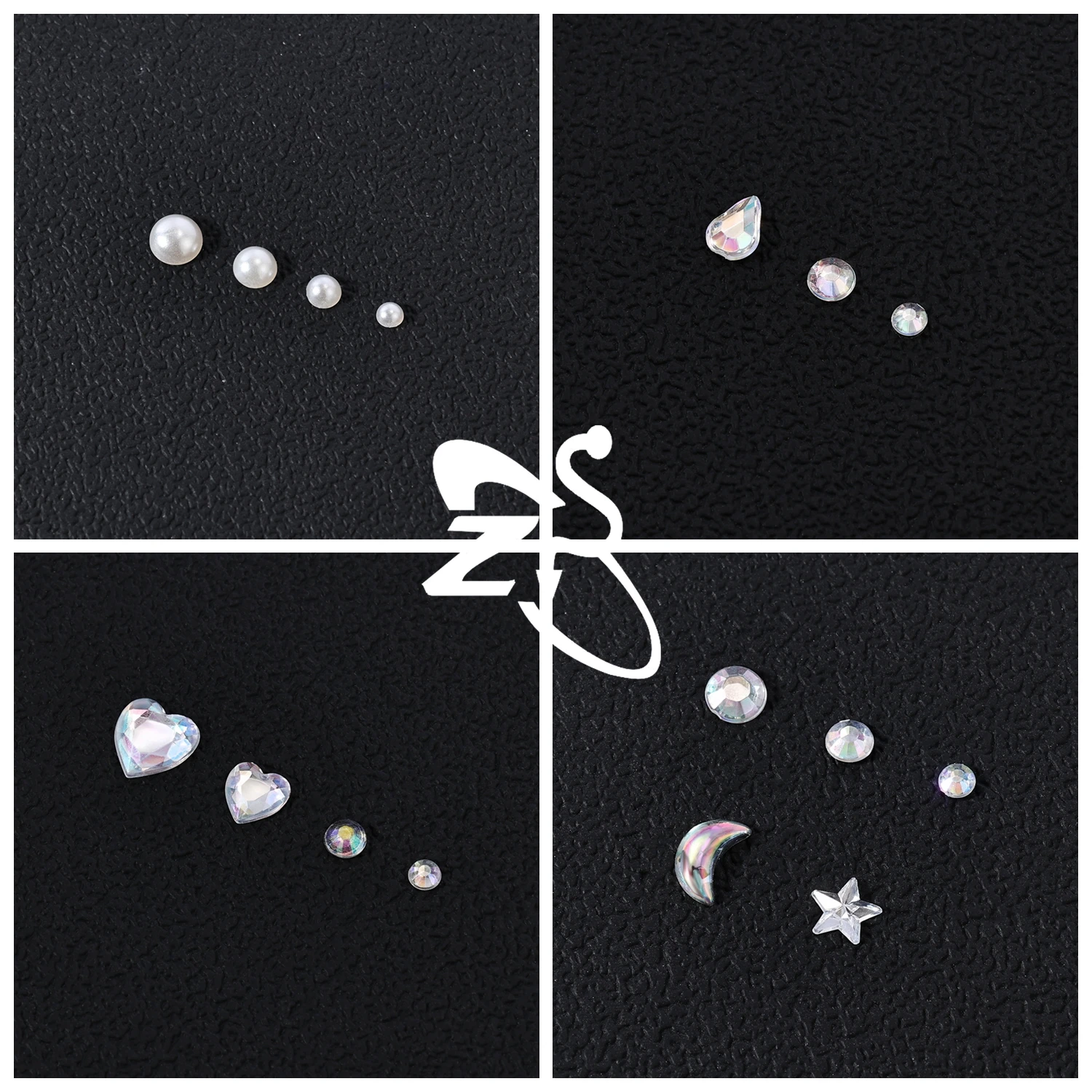 Zs 1 комплект 3d красочные татуировки для лица со стразами - Фотография_3