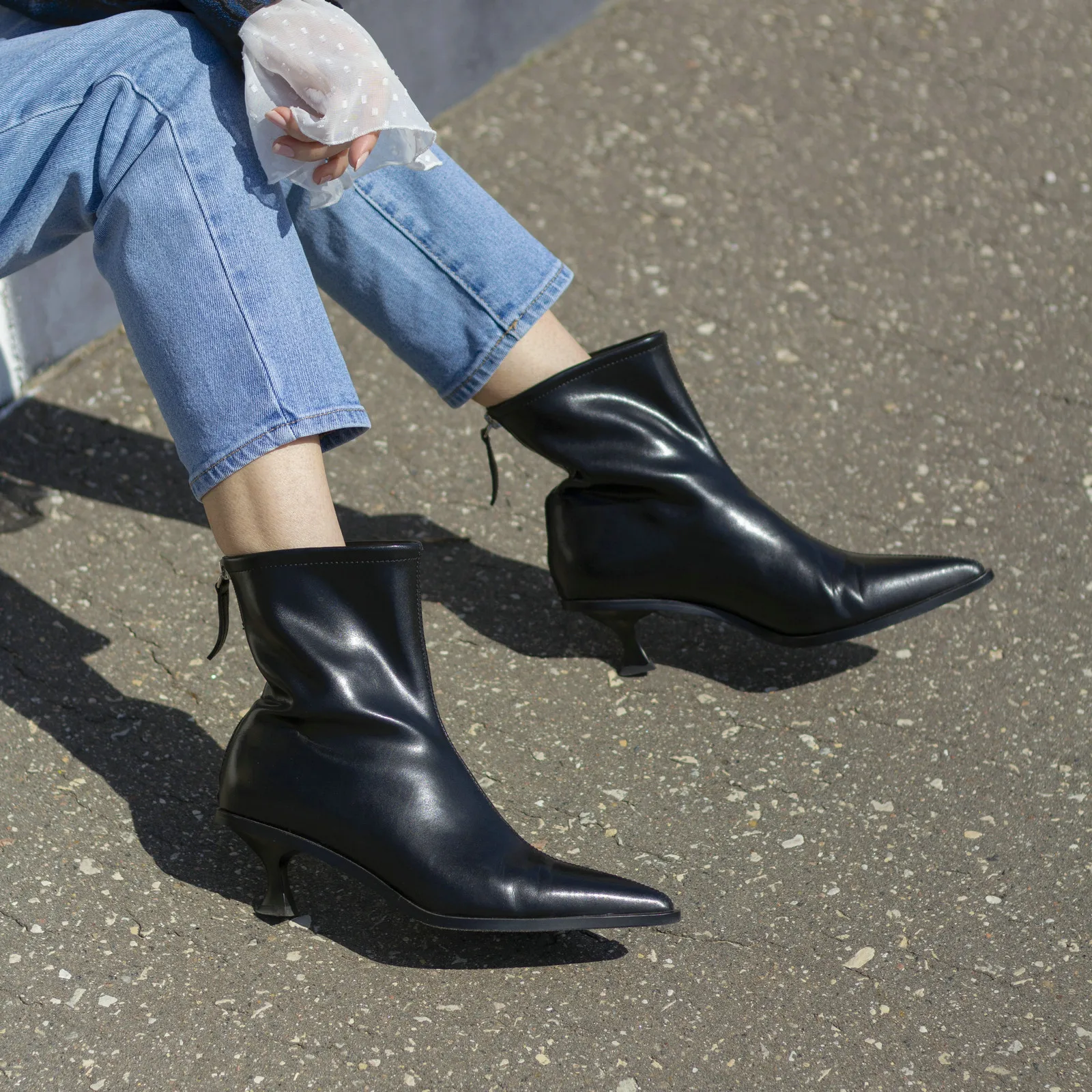 Qutaa модные зимние женские ботильоны - Фотография_5