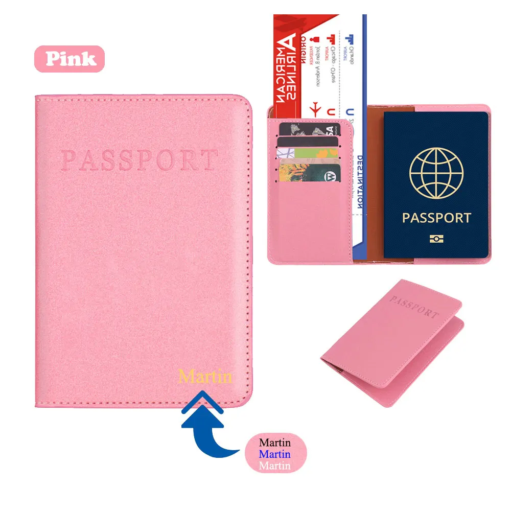 Обложка для паспорта с именем на заказ